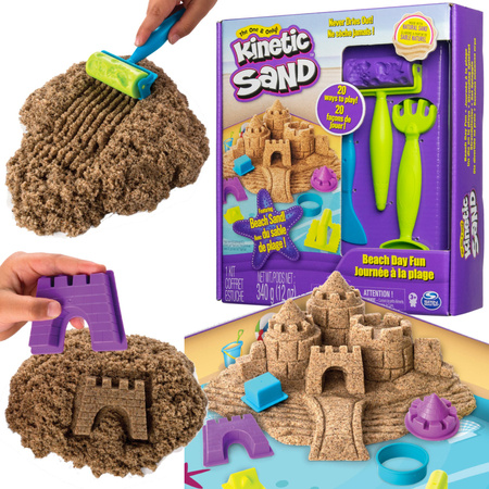 Kinetic Sand piasek kinetyczny Dzień na plaży zestaw