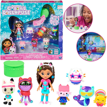Gabby's Dollhouse Cat Sada 7 figurek Deluxe Gabby's Dollhouse + příslušenství s překvapením