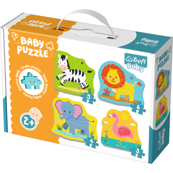 Trefl Baby Klasické tlusté puzzle Zvířata Safari 