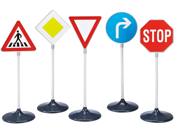 Dopravní značky velká 5dílná výuková sada pro děti Klein 2980