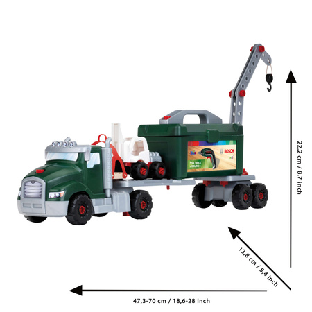 Velký otočný vozík Bosch se šroubovákem pro děti 86el. Klein