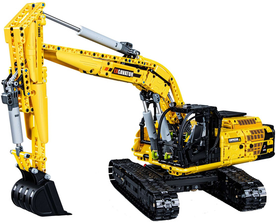 Cada C61082W Funkční RC cihly Bořek construction 1702 el. + Systém napájení pro dálkové ovládání rýpadla C61082W