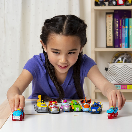 Paw Patrol Mighty Pups True Metal sada 8 kovových odlitků vozidel