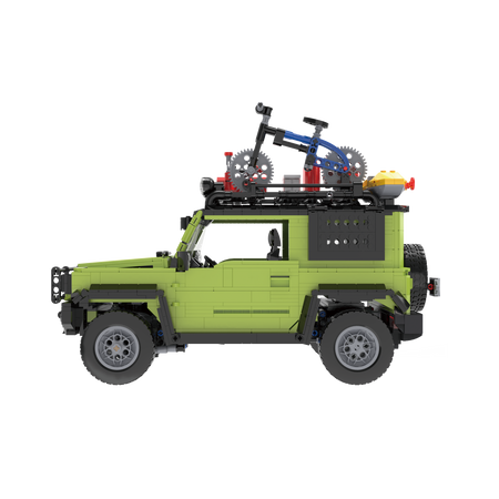 CaDA Stavební kostky velké zelené Off Roader 2v1 Suzuki Jimny 1803 kusů 8+