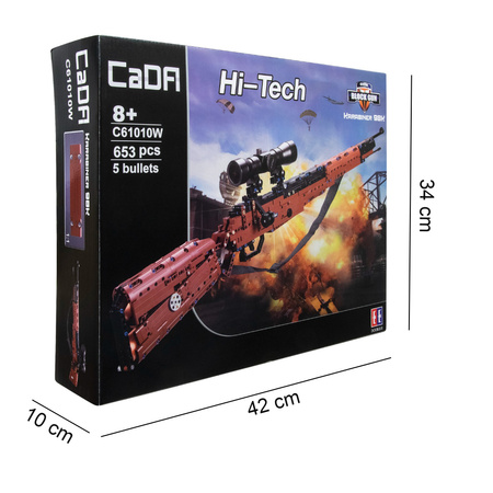 Cada Mušketa Karabina konstrukční bloky 98K brokovnice + 5 nábojů a dalekohled C61010W