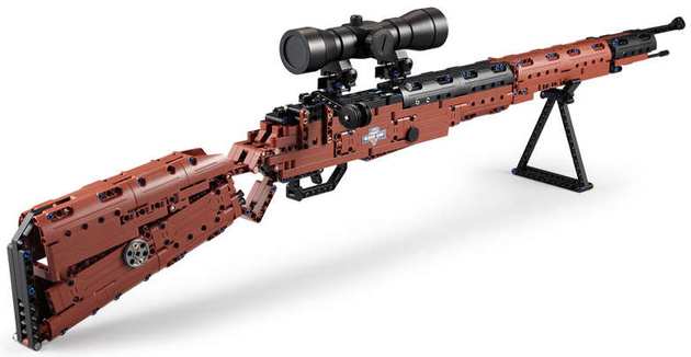 Cada Mušketa Karabina konstrukční bloky 98K brokovnice + 5 nábojů a dalekohled C61010W