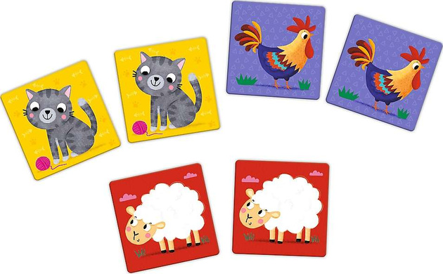 Paměťová hra Memos Maxi Animals on the Farm