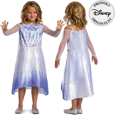 Disney Ledové království kostým, karnevalový kostým Elsa 124-135 cm (7-8 let)