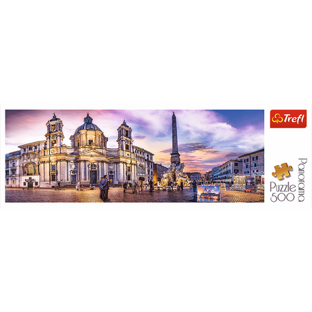 Trefl Puzzle 500 Panorama Piazza Navona Řím