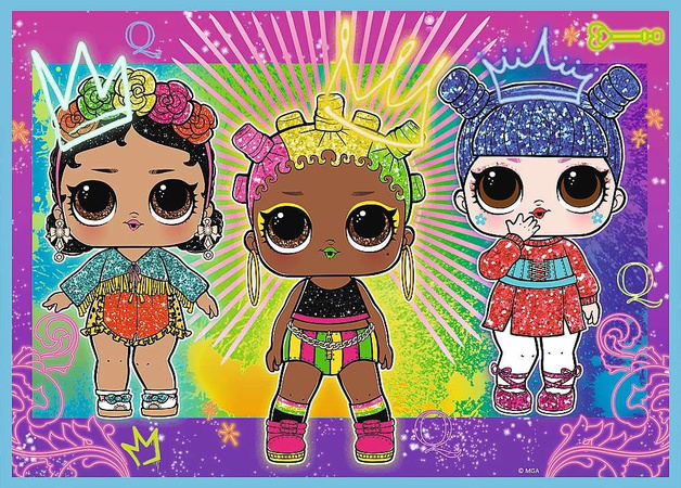 Puzzle 4v1 Seznamte se s panenkami L.O.L. Překvapení! 207 prvků