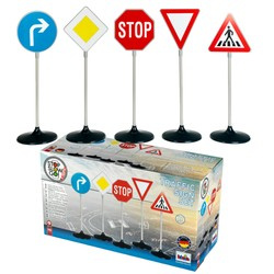 Dopravní značky velká 5dílná výuková sada pro děti Klein 2980