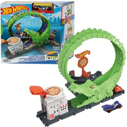 Sada Hot Wheels City Crocodile Loop + vozidlo