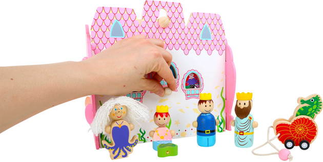 Dřevěná sada podmořského hradu s figurkami