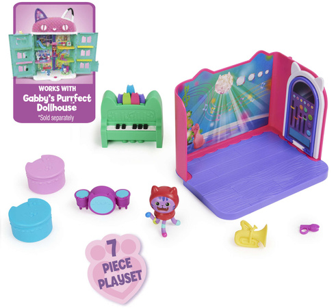 Gabi's Catnip music room DJ Catnip Gabby's Dollhouse