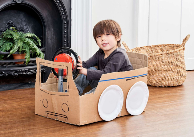 Pohyblivý volant simulátoru řízení světla zní Malý řidič Casdon