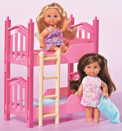 Evi Love Sada 2 panenek a patrové postele + příslušenství