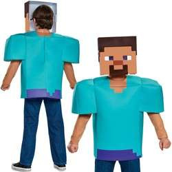Kostým Minecraft, karnevalový kostým Steve 124-136 cm (7-8 let)