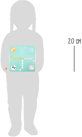 Malá nožní hra Ludo Animals Pastelová dřevěná hra Chinaman's Game