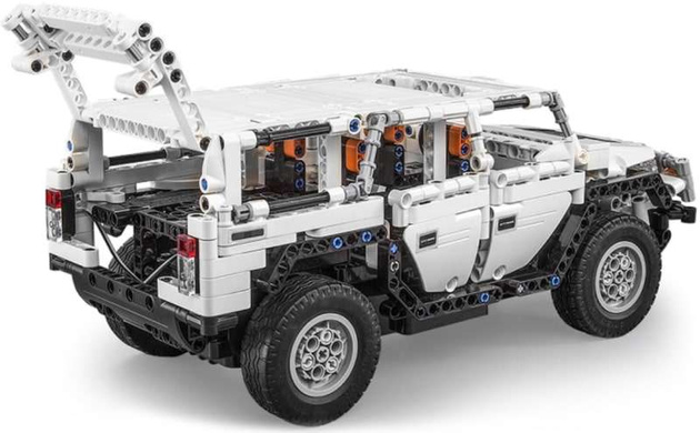 CaDA Stavební kostky dálkově ovládané White Warrior H2 32 cm RC Dual Mode control 575 kusů