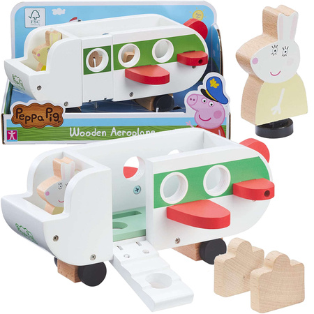Znak Prasátko Peppa Dřevěná rovina s postavou