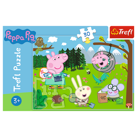 Trefl Puzzle 30 Prasátko Peppa Lesní expedice