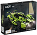 CaDA Construction Blocks Dálkově ovládané velké sportovní auto Green Blade Car 432 kusů RC Dual Mode