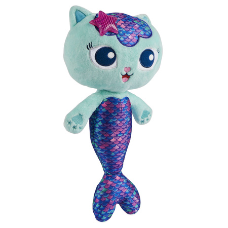 Gabi Mermaid Cat House plyšový interaktivní plyšový maskot kočka mořská panna 35 cm Světlo a zvuk