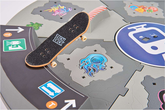 Shredline šedá sada otočného nájezdového hmatníku 360 stupňů 51 cm + příslušenství Tech Deck