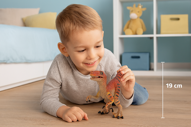 Figurka dinosaura Velociraptor pohyblivá tlama a tlapy