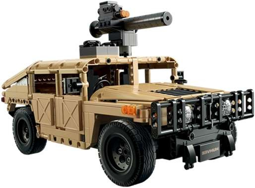 CaDA Building Blocks Dálkově ovládaný vojenský terénní automobil Humvee 628 RC dílků