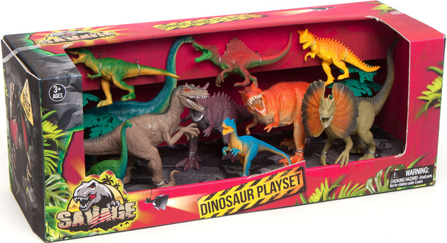 Sada figurek dinosaurů + příslušenství 12 kusů