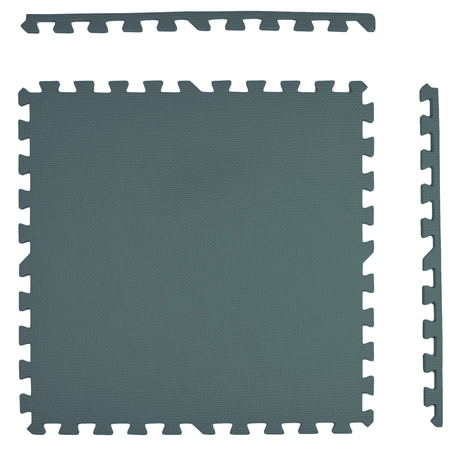 Pěnová podložka Podlahové puzzle bezpečné vodotěsné 3 ks. tmavě zelená 62 x 62 x 1 cm láhev zelená Humbi