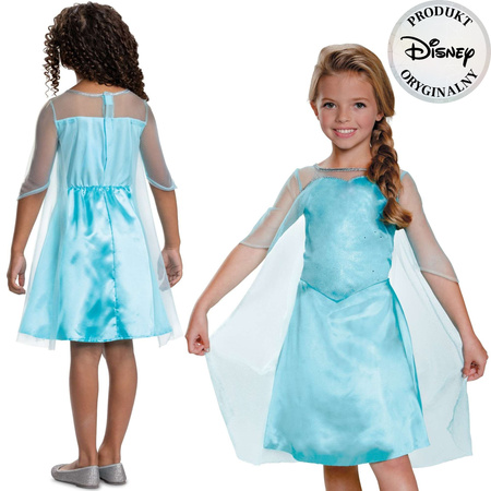 Disney Ledové království kostým, karnevalový kostým Elsa 109-123 cm (5-6 let)