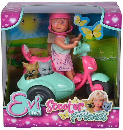 Evi Love Doll Set Evi Přátelé na koloběžce + příslušenství