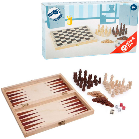 Sada klasických her 3 v 1 v krabici