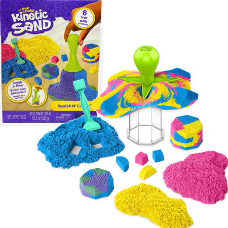 Sada kinetického písku Kinetic Sand Squish n' Create + příslušenství