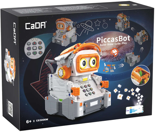 CaDA stavebnice PiccasBot malovací robot programovatelný interaktivní 461 kusů