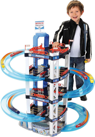 XXL Bosch Service 5úrovňová garáž 85 cm Klein + 2 auta