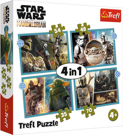 Trefl Puzzle 4v1 Star Wars Mandalorian