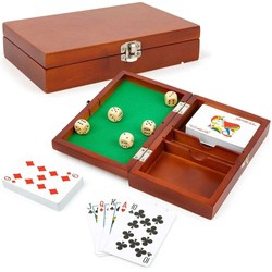 Small Foot 11363 Sada karet a kostek v dřevěné krabičce