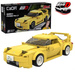 CaDA Construction Blocks Double Eagle Race Car Mazda FD35 RX-7 žluté auto 278 kusů