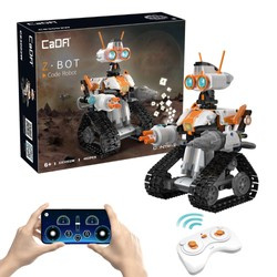 Stavební bloková sada Robot na dálkové ovládání Z.BOT kód Robot světlo LED 462 prvky RC CaDA 