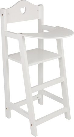 Dřevěná židle na krmení panenek