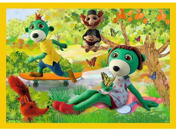 Trefl Puzzle 4v1 Společná zábava Treflíků