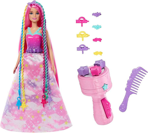 Barbie Dreamtopia Princezna Twisted zdůrazňuje + příslušenství