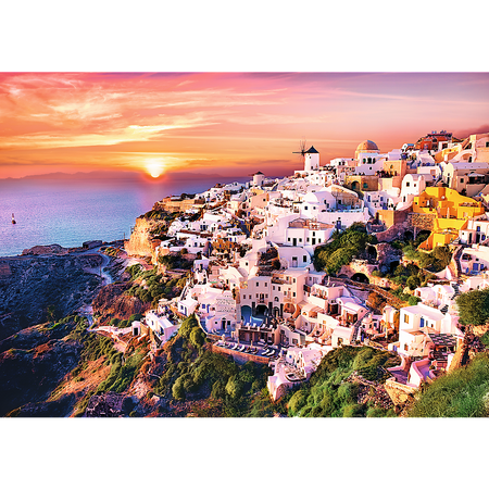 Puzzle Západ slunce Santorini 1000 prvků