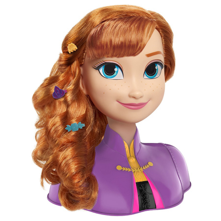 Disney princezna česání a styling hlavy panenky Anna Ledové království +příslušenství