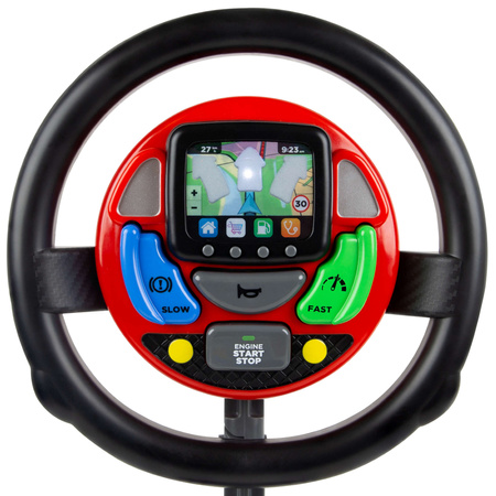 Pohyblivý volant simulátoru řízení světla zní Malý řidič Casdon