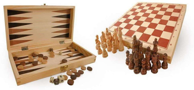 Sada klasických her 3 v 1 v krabici