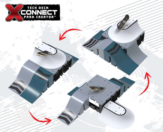 Tech Deck Fingerboard Speedway Hop Ramp + sada skateboardů